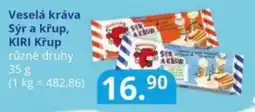 Potraviny CZ Veselá kráva Sýr a křup, KIRI Křup nabídka