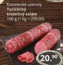 Potraviny CZ Kostelecké uzeniny Turistický trvanlivý salám nabídka