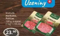 Potraviny CZ Krahulik Herkules, Poličan nabídka