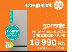 Expert gorenje Kombinovaná chladnička NRB620C6X4WFE nabídka