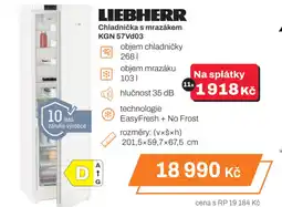 Expert LIEBHERR Chladnička s mrazákem KGN 57Vd03 nabídka