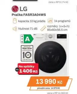 Expert LG Pračka FASR3A04WS nabídka