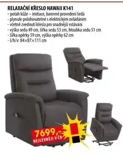 IDEA nábytek RELAXAČNÍ KŘESLO HAWAII K141 nabídka