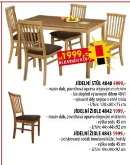 IDEA nábytek JÍDELNÍ ŽIDLE 4840 nabídka