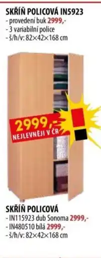 IDEA nábytek SKŘÍŇ POLICOVÁ IN5923 nabídka