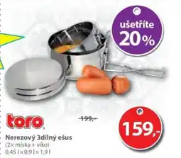 Kitos Toro nerezový 3dílný ešus nabídka