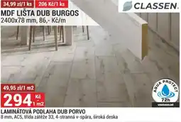 Merkury Market LAMINÁTOVÁ PODLAHA DUB PORVO nabídka