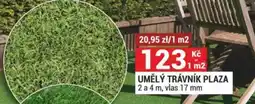 Merkury Market UMĚLÝ TRÁVNÍK PLAZA 2 a 4 m, vlas 17 mm nabídka