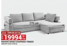 Merkury Market ROHOVÁ SEDACÍ SOUPRAVA TOBAGO nabídka