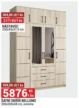 Merkury Market ŠATNÍ SKŘÍŇ BELLUNO nabídka