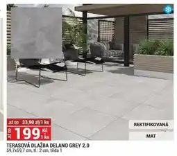 Merkury Market TERASOVÁ DLAŽBA DELANO GREY 2.0 nabídka
