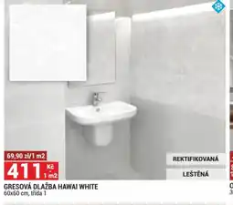 Merkury Market GRESOVÁ DLAŽBA HAWAI WHITE třída 1 nabídka
