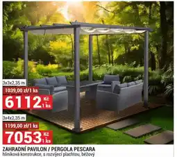 Merkury Market ZAHRADNÍ PAVILON / PERGOLA PESCARA nabídka