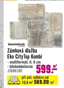 Hornbach Semmelrock Zámková dlažba Eko City Top Kombi nabídka