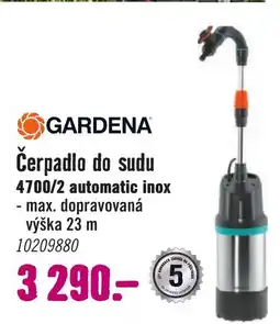 Hornbach GARDENA Čerpadlo do sudu 4700/2 automatic inox nabídka