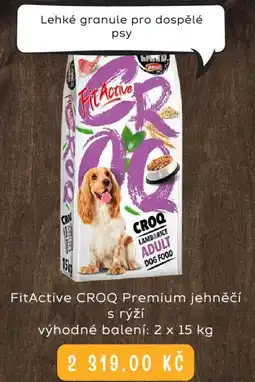 Zoohit FitActive CROQ Premium jehněčí nabídka