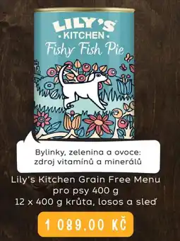 Zoohit Lily's Kitchen Grain Free Menu pro psy nabídka