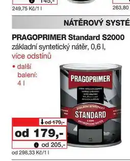 Barvy a laky drogerie PRAGOPRIMER Standard S2000 základní syntetický nátěr, 0,6l nabídka