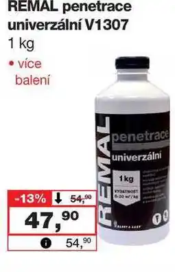 Barvy a laky drogerie REMAL penetrace univerzální V1307 1 kg nabídka