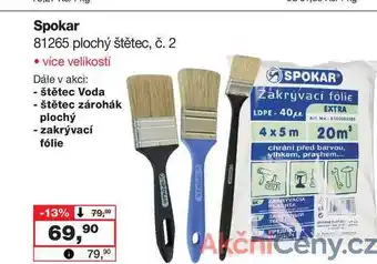 Barvy a laky drogerie Spokar 81265 plochý štětec, č. 2 nabídka