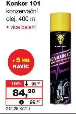 Barvy a laky drogerie Konkor 101 konzervační olej, 400 ml nabídka