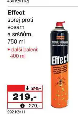 Barvy a laky drogerie Effect sprej proti vosám a sršňům, 750 ml nabídka
