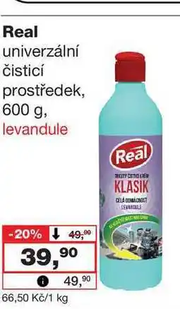Barvy a laky drogerie Real univerzální čisticí prostředek, 600 g nabídka