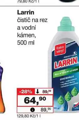 Barvy a laky drogerie Larrin čistič na rez a vodní kámen, 500 ml nabídka