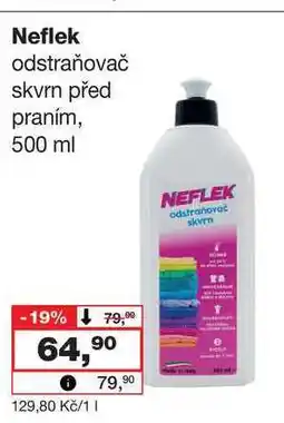 Barvy a laky drogerie Neflek odstraňovač skvrn před praním, 500 ml nabídka