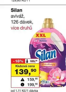 Barvy a laky drogerie Silan aviváž, 126 dávek nabídka