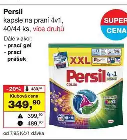 Barvy a laky drogerie Persil kapsle na praní 4v1, 40/44 ks nabídka