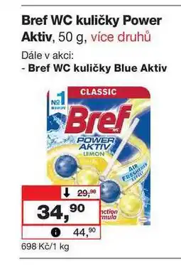 Barvy a laky drogerie Bref WC kuličky Power Aktiv, 50 g nabídka