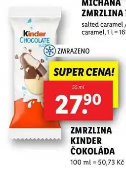Lidl ZMRZLINA KINDER ČOKOLÁDA, 55 ml nabídka