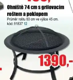 EVA Ohniště 74 cm s grilovacím roštem a poklopem nabídka