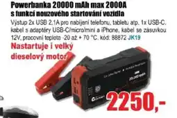 EVA Powerbanka 20000 mAh max 2000A nabídka