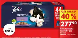 Lidl Felix Fantastic kapsičky pro kočky, 44x 85 g nabídka