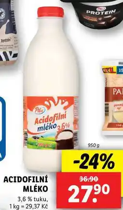 Lidl ACIDOFILNÍ MLÉKO, 950 g nabídka