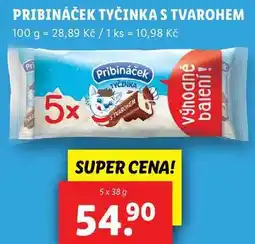 Lidl PRIBINÁČEK TYČINKA S TVAROHEM, 5x 38 g nabídka