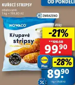 Lidl KUŘECÍ STRIPSY, 500 g nabídka