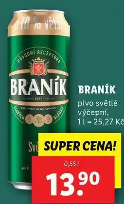 Lidl BRANÍK, 0,55 l nabídka