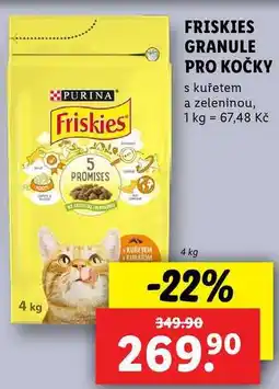 Lidl FRISKIES GRANULE PRO KOČKY, 4 kg nabídka