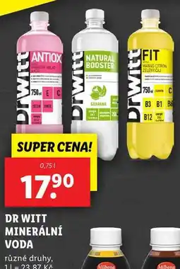 Lidl DR WITT MINERÁLNÍ VODA, 0,75 l nabídka
