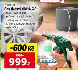 Lidl Aku tlakový čistič, 2 Ah nabídka