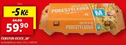Lidl ČERSTVÁ VEJCE „M“ podestýlkový chov, 10 ks nabídka