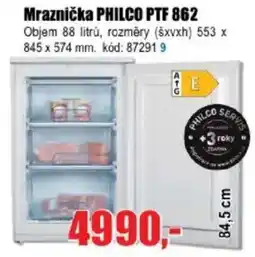 EVA Mraznička PHILCO PTF 862 nabídka