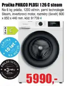 EVA Pračka PHILCO PLDSI 126 C steam nabídka