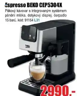 EVA Espresso BEKO CEP5304X nabídka