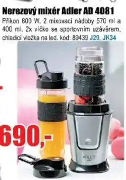 EVA Nerezový mixér Adler AD 4081 nabídka