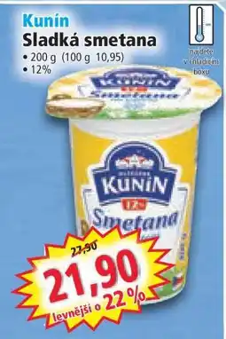 Norma Kunín Sladká smetana nabídka