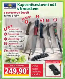 Norma Kapesní/cestovní nůž s brouskem nabídka
